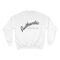 Image 1 of Authentic Crewneck Sweatshirt — "Authentic Since Day One" Casual Pullover