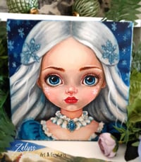 Image 5 of ⋆꙳❅*❄️ "Elise" ❄️⋆꙳❅ - acrylics painting : 8x8"/20x20cm