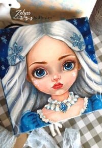 Image 1 of ⋆꙳❅*❄️ "Elise" ❄️⋆꙳❅ - acrylics painting : 8x8"/20x20cm