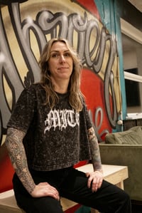 Image 3 of Ladies´ Acid Washed Cropped Tee