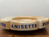 Image 4 of Large Vintage Anisette Pernod Marais Stoneware, 1960's Ashtray,  Made in France