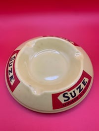 Image 4 of French Ashtray Suze Aperitif, Ceramic - 1960's 15cm Rare Vintage Bar, Yellow and Red