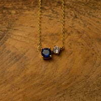 Image 8 of Cubic Zirconia Birthstone Necklaces - Sterling Silver