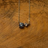 Image 10 of Cubic Zirconia Birthstone Necklaces - Sterling Silver