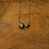 Image 7 of Cubic Zirconia Birthstone Necklaces - Sterling Silver