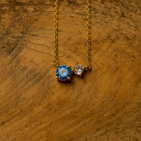 Image 12 of Cubic Zirconia Birthstone Necklaces - Sterling Silver