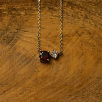 Image 9 of Cubic Zirconia Birthstone Necklaces - Sterling Silver