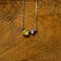 Image 11 of Cubic Zirconia Birthstone Necklaces - Sterling Silver