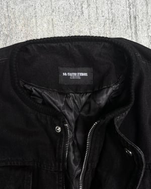 Image of NO/FAITH STUDIOS - Heavy Denim Bomber Jacket (Black)