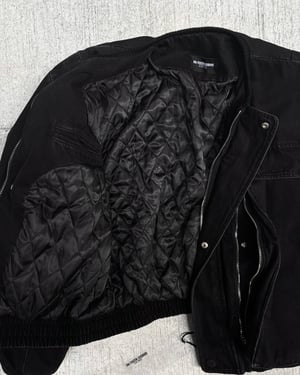Image of NO/FAITH STUDIOS - Heavy Denim Bomber Jacket (Black)