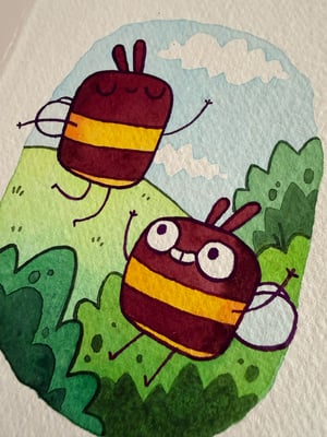 Image of Pair of Bees