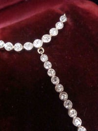 Image 3 of EDWARDIAN SILVER PLATINUM DIAMOND TIFFANY AND CO NECKLACE FITTED ORIGINAL BOX