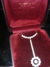 Image 4 of EDWARDIAN SILVER PLATINUM DIAMOND TIFFANY AND CO NECKLACE FITTED ORIGINAL BOX