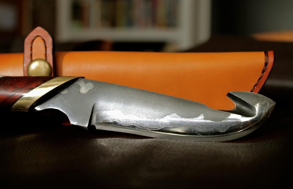 Image of Go Mai Cable Damascus Gut Hook knife