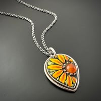 Image 1 of Single Sunflower Pendant