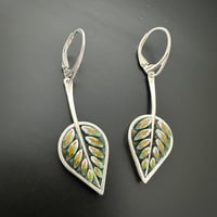 Image 1 of Green and Gold Leaves and Sttems