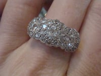 Image 5 of EDWARDIAN 18CT YELLOW GOLD PLATINUM NATURAL OLD CUT DIAMOND 2.10CT CLUSTER RING