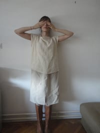 Image 5 of heavy hemp SKIRT // with pocket and elastic waist