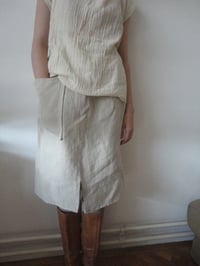 Image 4 of heavy hemp SKIRT // with pocket and elastic waist