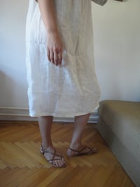 Image 2 of linen gauze DRESS // with short sleeves