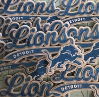Image 1 of Detroit lions iron on patch 