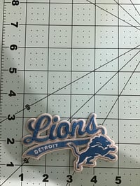 Image 2 of Detroit lions iron on patch 