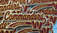 Image 1 of Washington Commanders iron on patch