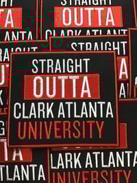 Image 1 of CAU straight out of Clark iron on patch 