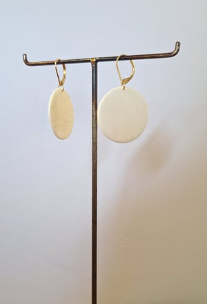 Image of Clandestine - Collier et Boucles Full Moon / Os Blanc