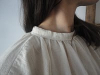 Image 3 of soft linen DRESS // with long sleeves and buttons