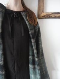 Image 4 of wool mohair COAT // long, with belt and pockets