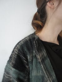 Image 2 of wool mohair COAT // long, with belt and pockets