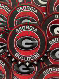 Image 1 of UGA bulldogs iron on patch 