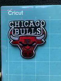 Image 2 of Chicago bulls black iron on patch 