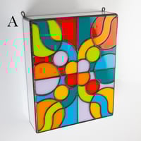 Image 2 of Stained Glass Abstract Light Boxes 