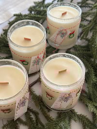 Image 3 of Anthro Holiday Oh Tannenbaum Wooden Wick Candle 