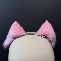 Image 2 of Light Pink Kitten Ears Headband
