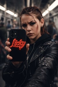 Image 1 of LICKY® Neon Script Case