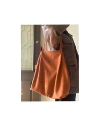 Image 2 of suede pleated tote