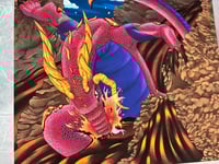 Image 2 of Emerging Lava Drake Print