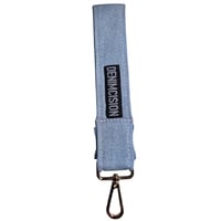 Original Jumbo Wristlet Key Fob - Light Blue w/Pink