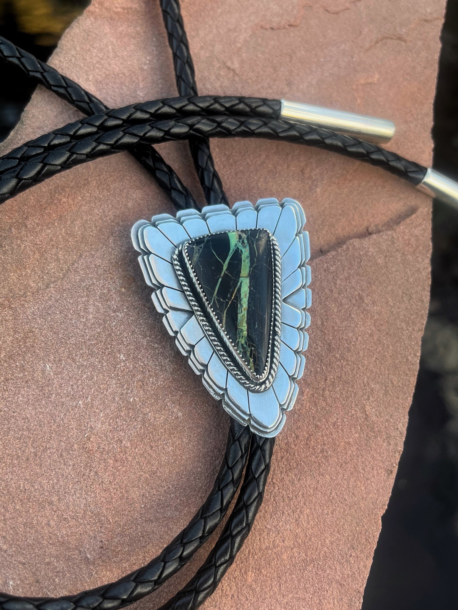 Image of Variscite Bolo tie 