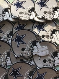 Image 1 of Cowboys helmet iron on patch 