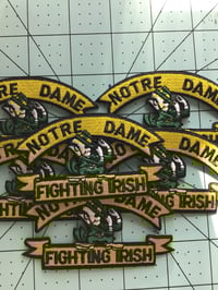 Image 1 of Notre dame iron on patch 