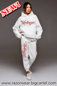 Arctic White Jogging Suit by Razorwear 