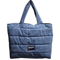 Image 1 of The Cool Puffer Tote - Medium Blue
