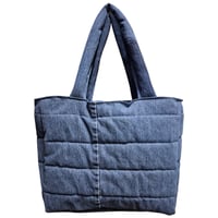 Image 2 of The Cool Puffer Tote - Medium Blue