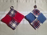 Image 1 of Wool Potholder Set - Americana 