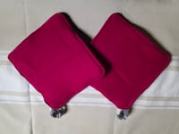 Image 2 of Wool Potholder Set - Black & White 