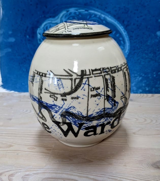 Image of The Ward - Round Lidded Canister PICK UP ONLY